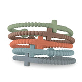 Cross Friendship Bracelet Set (5-Piece)