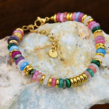 Mixed Gemstone Handmade Chain Bracelet