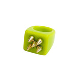 Chunky Resin Flower Ring