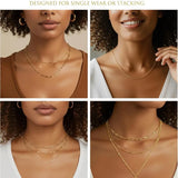 3-Piece Layered Gold Necklace Set