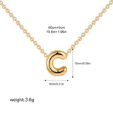 Mini Bubble Initial Necklace