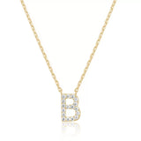 Zircon Letter Choker Necklace