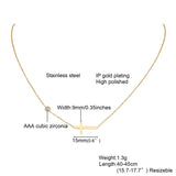 Dainty Sideways Cross Choker
