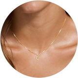 Initial Letter Pendant Necklace