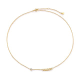 Dainty Sideways Cross Choker