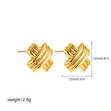 Twisted Knot Stud Earrings