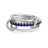 Multi-Layer Stackable Cubic Zirconia Ring