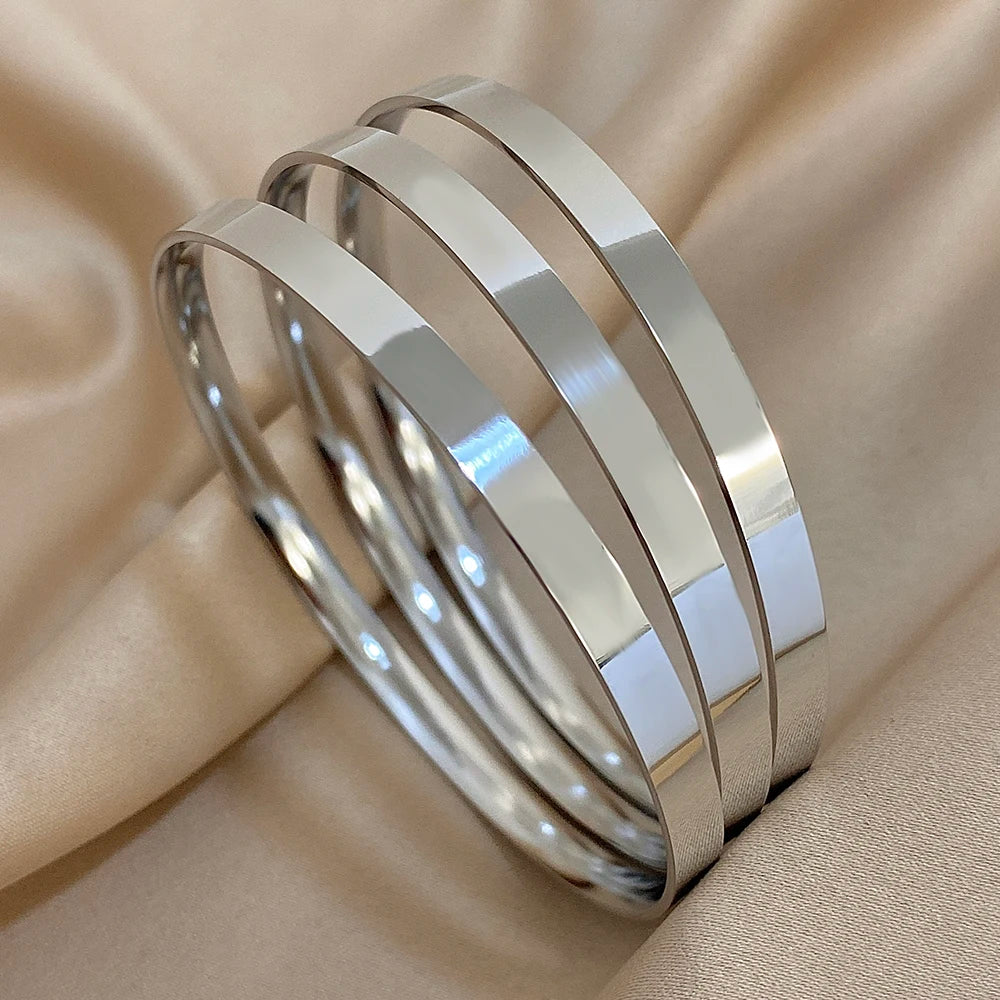 18K Gold-Plated Bangle Set (3-Piece)