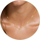 Initial Letter Pendant Necklace