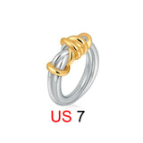 Two-Tone Wrap Statement Ring