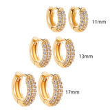 Cubic Zirconia Tiny Huggie Hoops