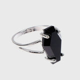 Black Onyx Coffin Ring