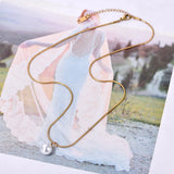 Simple Pearl Pendant Necklace