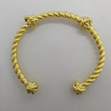 Vintage Twisted Rope Gold Cuff