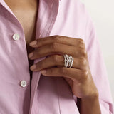 Cubic Zirconia Multilayer Connecting Ring