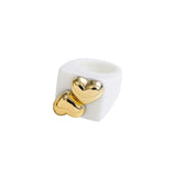 Chunky Resin Flower Ring