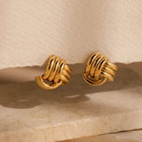 Twisted Knot Stud Earrings