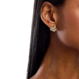 Zircon Knot Statement Stud Earrings