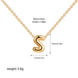 Petite Bubble Initial Charm Necklace