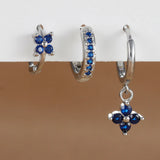 Gemma Floral Crystal Earring Set