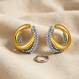CZ Zircon Double Layer Ear Cuff