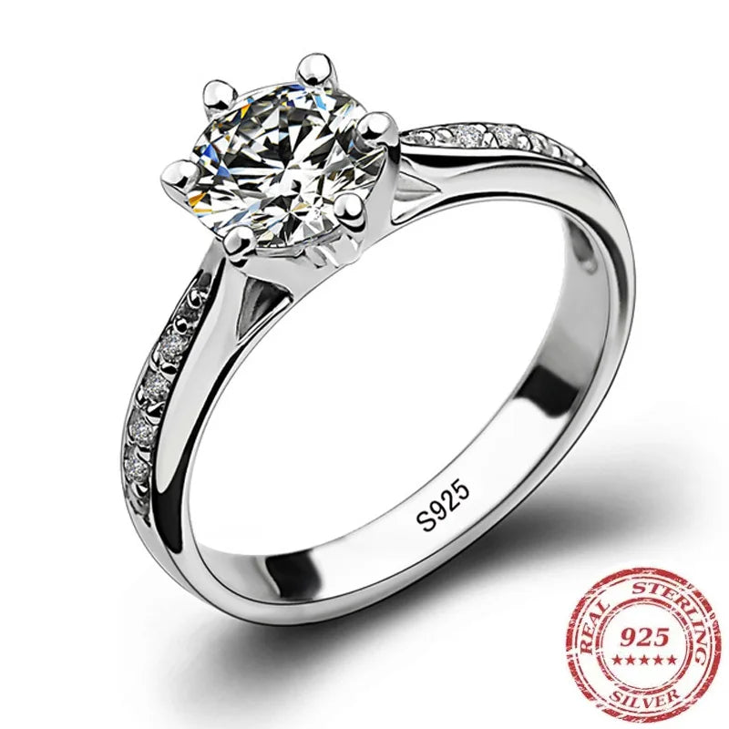 Six Prong Classic Solitaire Ring