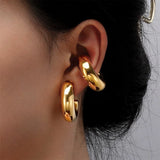 Luna C-Shape Clip Earrings