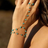 Turquoise Double-Layer Link Bracelet