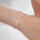 Lucky Clover Crystal Bracelet - Style 1