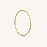 Sophia Textured Gold Bangle