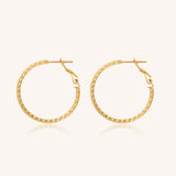 Katia Textured Hoop Earrings