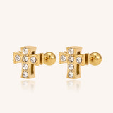 Mini Cross Studs