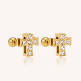 Mini Cross Studs