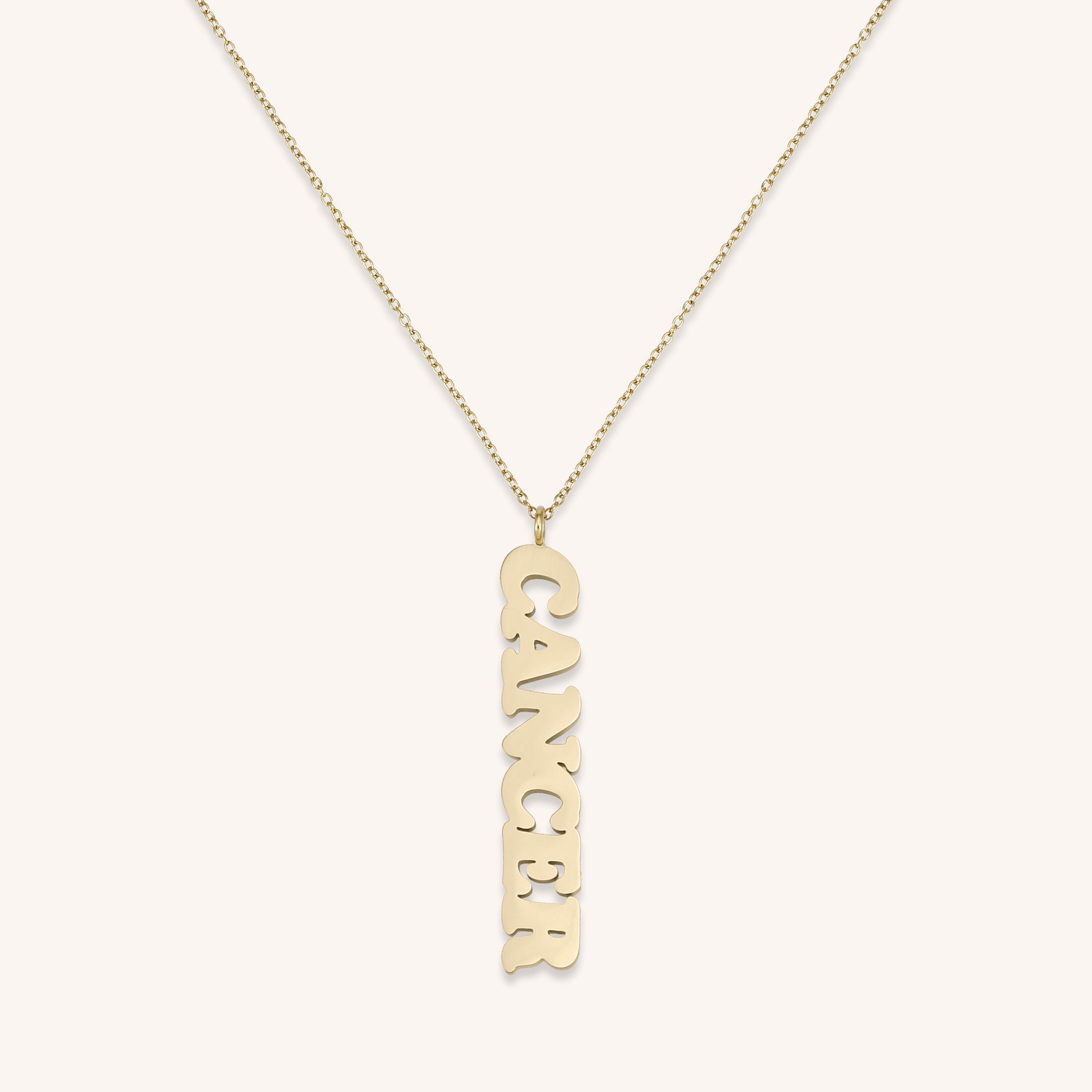 Vertical Zodiac Necklace