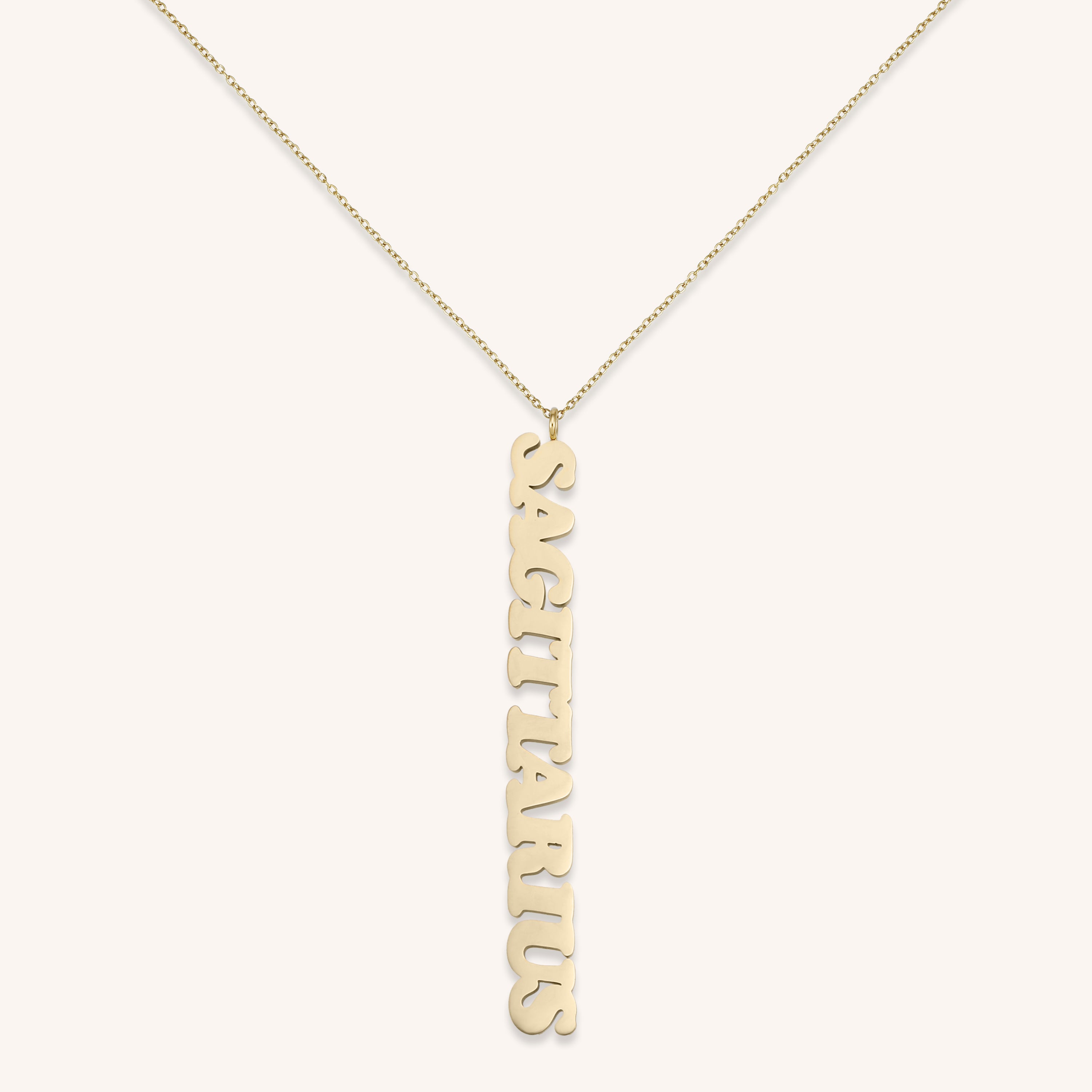 Vertical Zodiac Necklace