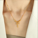Melting Gold Necklace