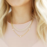 Heart-Struck Crystal Gold Vermeil Necklace