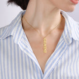 Vertical Zodiac Necklace
