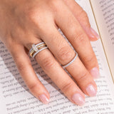 Alison Moissanite Gold Vermeil Eternity Ring
