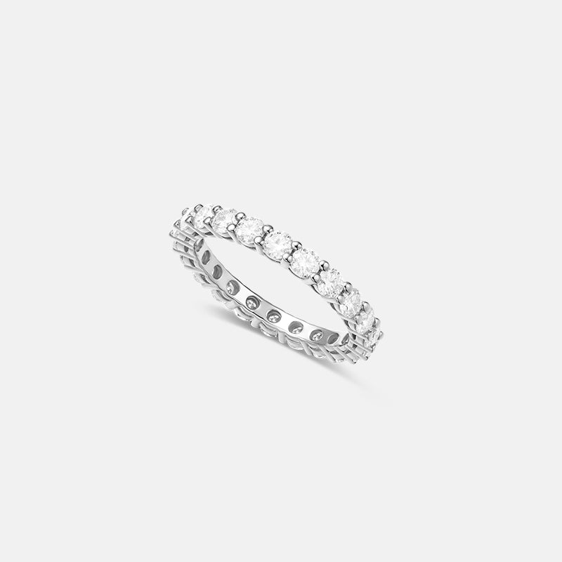 Johanna Moissanite Gold Vermeil Eternity Ring