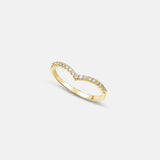Diana Moissanite Wishbone Gold Vermeil Ring