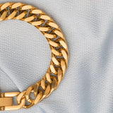 Matte Gold Heirloom Chopin Chain Bracelet