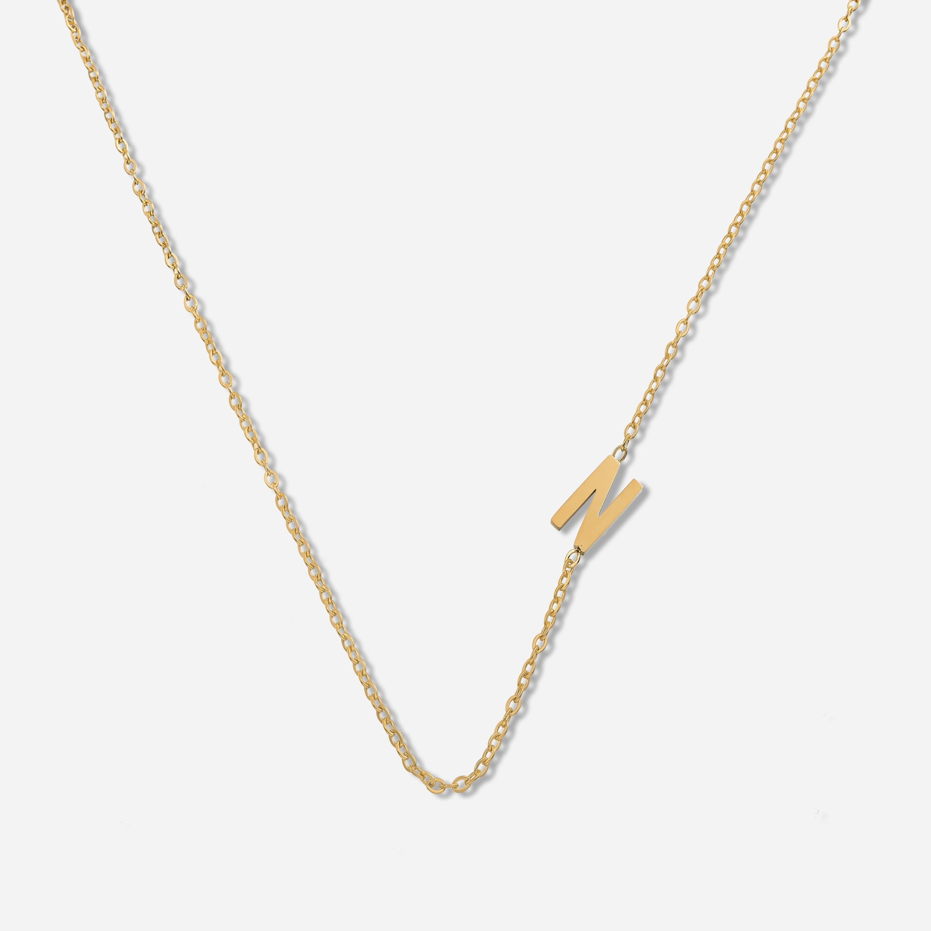 Dainty Letter Pendant Necklace