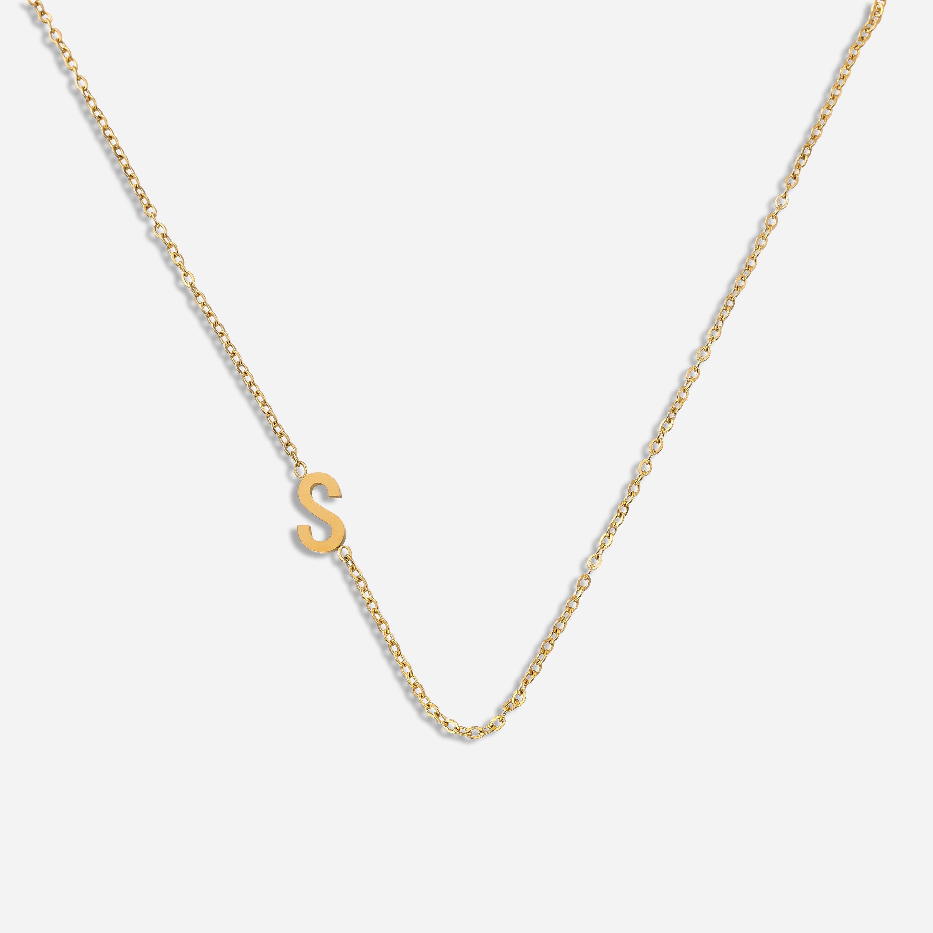 Dainty Letter Pendant Necklace