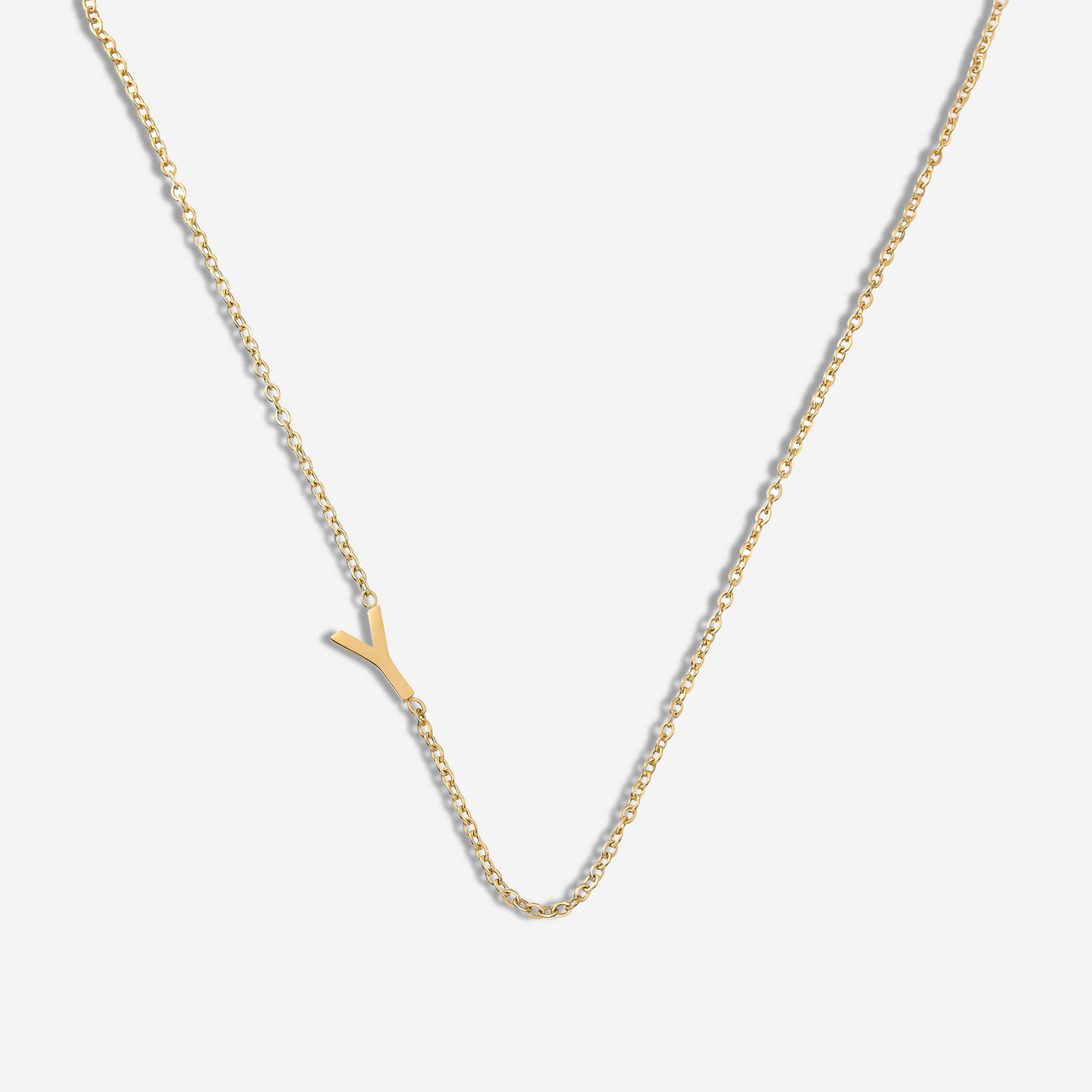 Dainty Letter Pendant Necklace